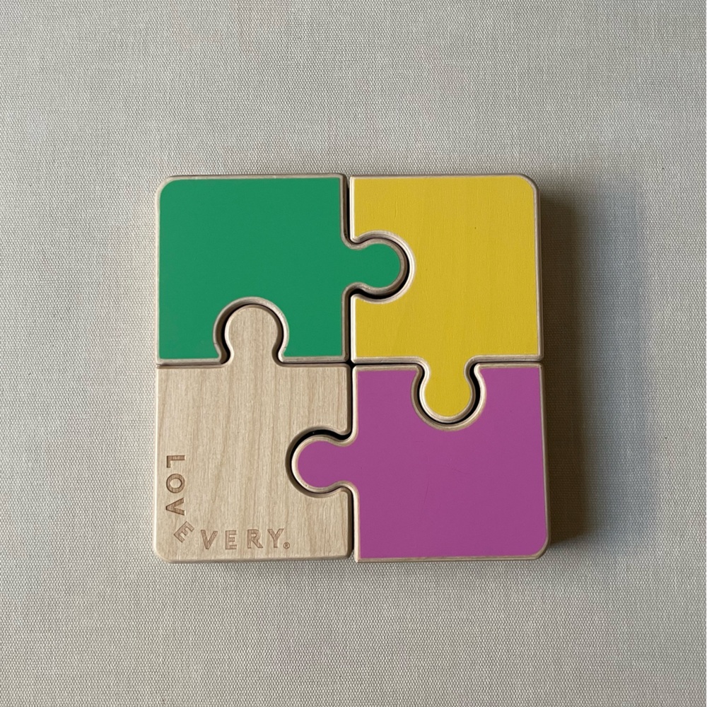 Lovevery Chunky Wooden Jigsaw Puzzle - Months 22-24